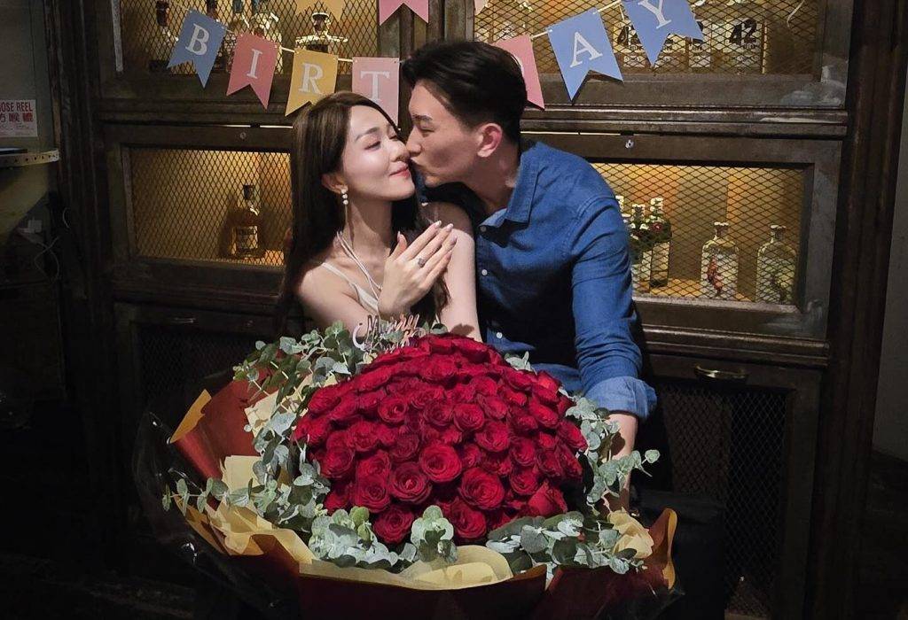 鐵面陳 仲開心大曬女友靚相。(圖片來源:IG@andywongchitik)