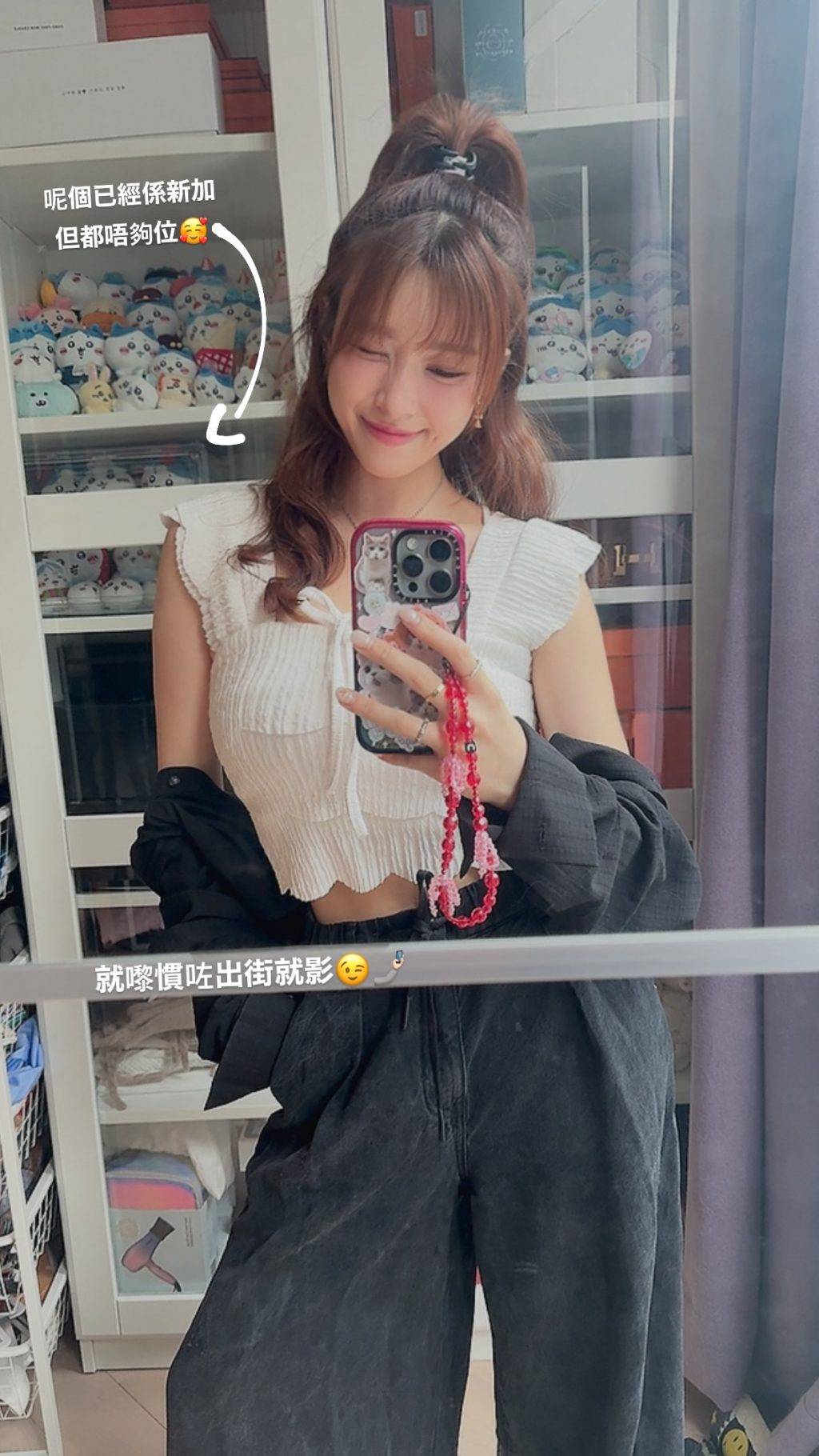 伍允龍 Renee近期愛健身和自拍,經常分享靚相。(圖片來源:IG@reneebobo)