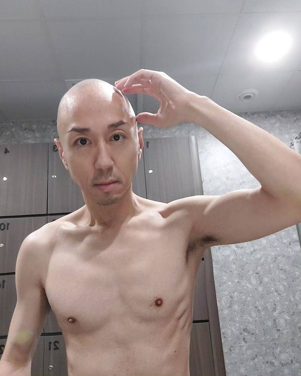 刑偵12 去年4月,戴耀明曾努力健身,操出鋼條身形。(圖片來源:IG@dia_yiu_ming)