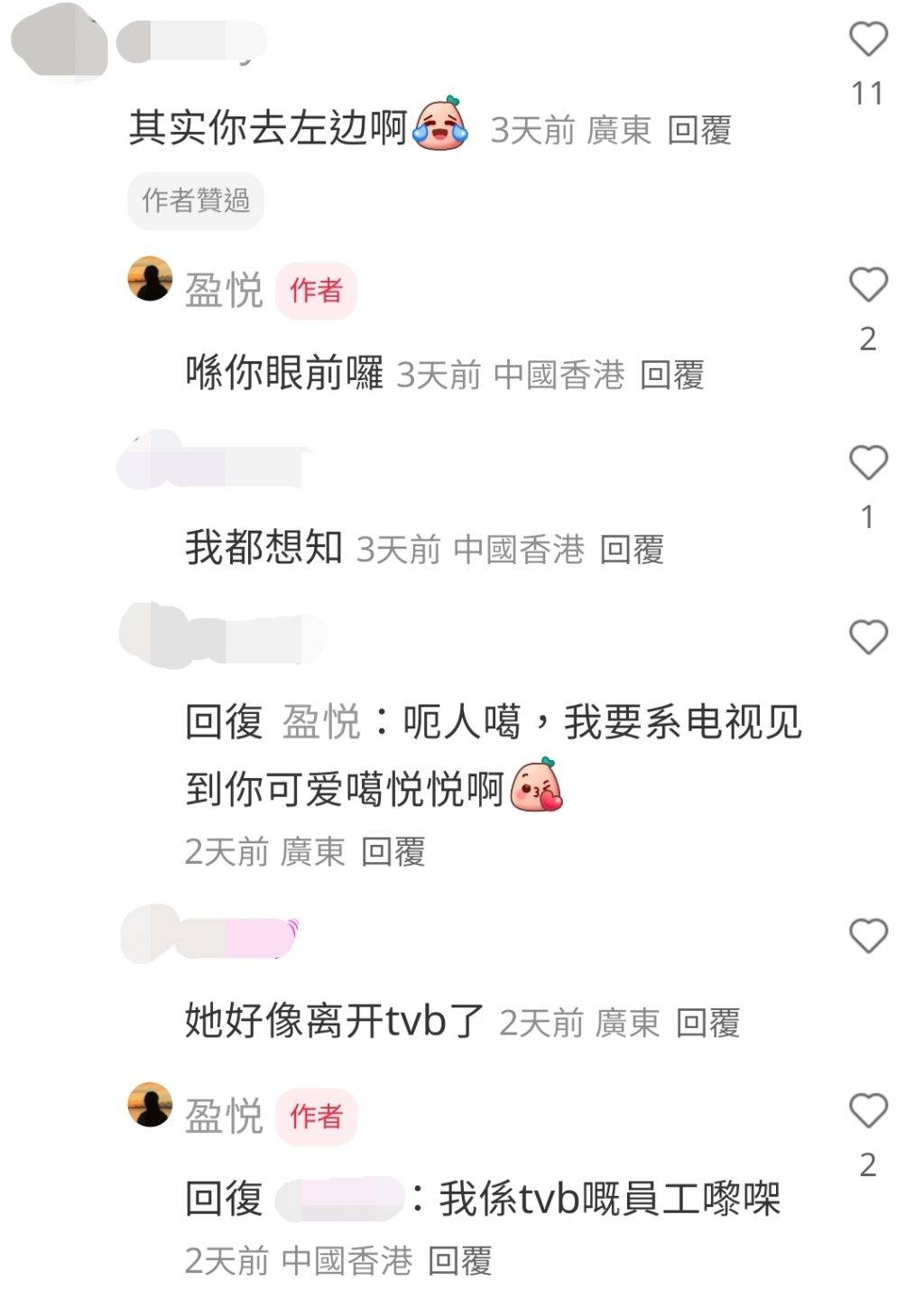 愛回家 張盈悅回應網民提問。(圖片來源:小紅書@盈悅)