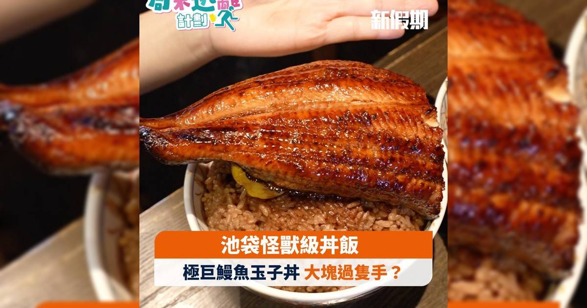 池袋怪獸級丼飯 極巨鰻魚玉子丼 大塊過隻手？
