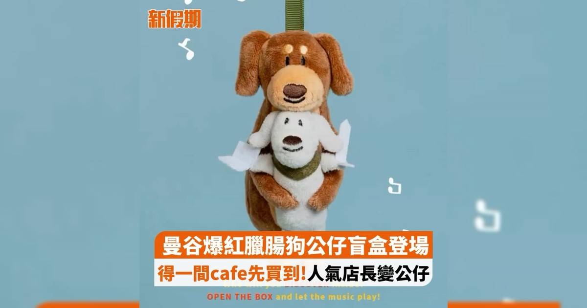 曼谷爆紅臘腸狗公仔盲盒登場 得一間cafe先買到!人氣店長變公仔