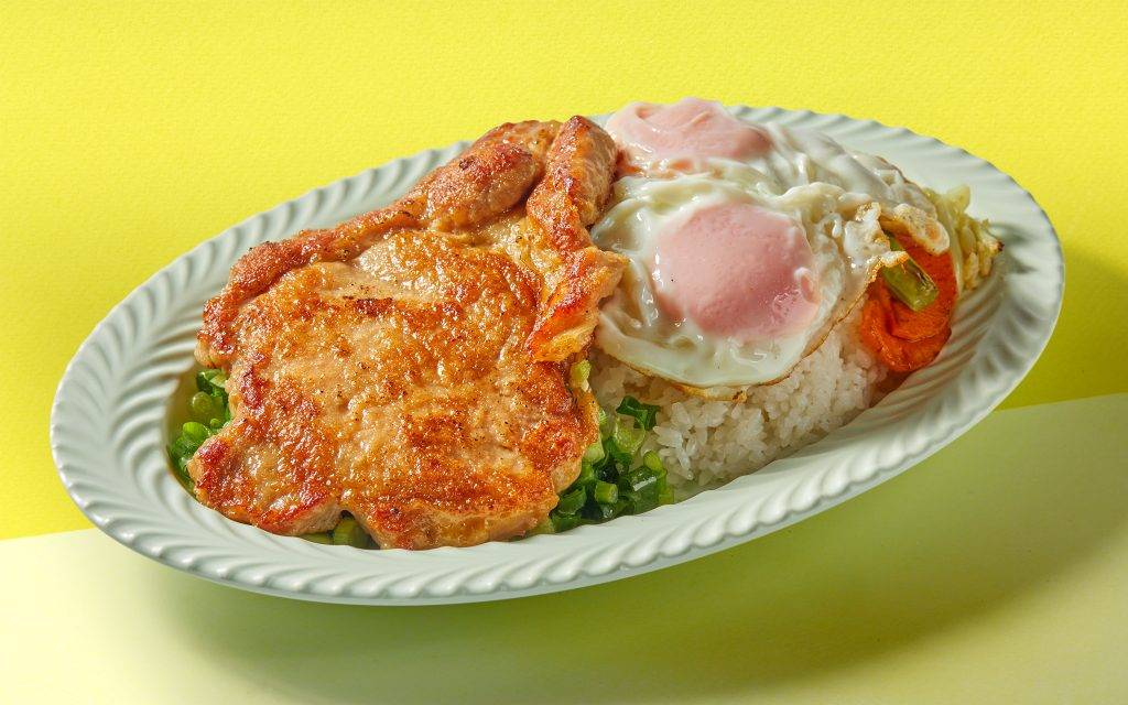 牛奶冰室 厚切豬扒勁香蔥油豬扒飯(圖片來源:Milk Cafe)