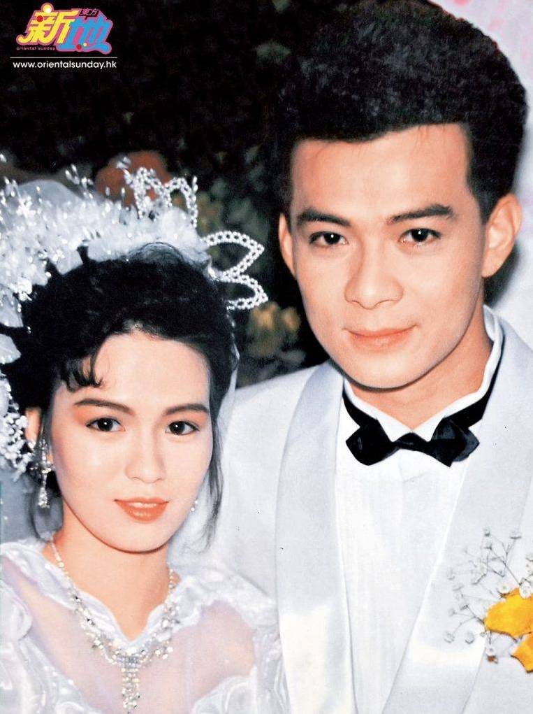 黃日華 李珊珊 1988年黃日華同梁潔華結婚。(圖片來源:新傳媒資料庫)