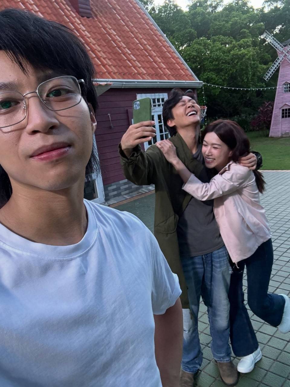 刑偵12 呢三位鏡頭後玩得好開心。(圖片來源:IG@kwangorrrrrr)