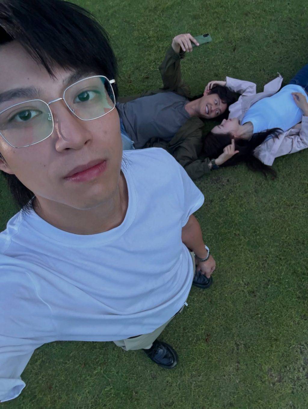 刑偵12 相中坤哥扮晒落寞咁睇住張振朗同傅嘉莉曬恩愛。(圖片來源:IG@kwangorrrrrr)