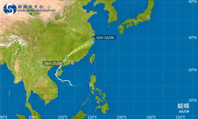 蝴蝶｜天文台於下午12時20分三號強風信號！掛8號風球機率有幾大？