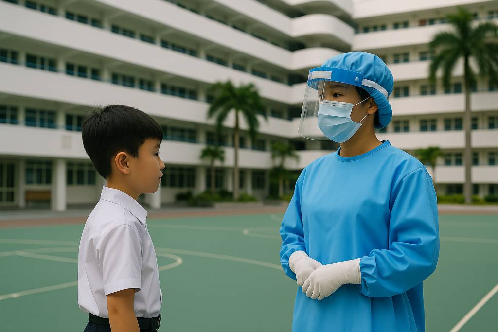 英華小學 (圖片來源:AI生成圖片)