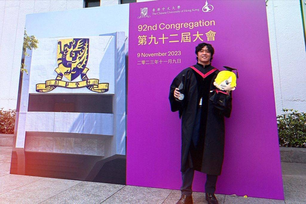 女神配對計劃 港隊 林澤謙2023年於香港中文大學畢業。(圖片來源:IG@_himlim_)