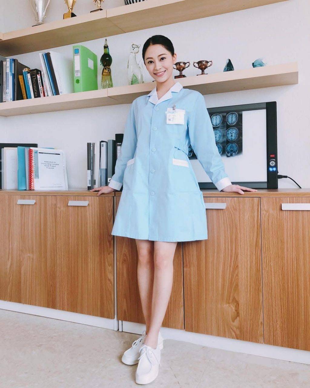 葉蒨文 sophie 葉蒨文於網劇《PTU機動部隊》中亦飾演過護士。(圖片來源:facebook@葉蒨文Sophie Yip)