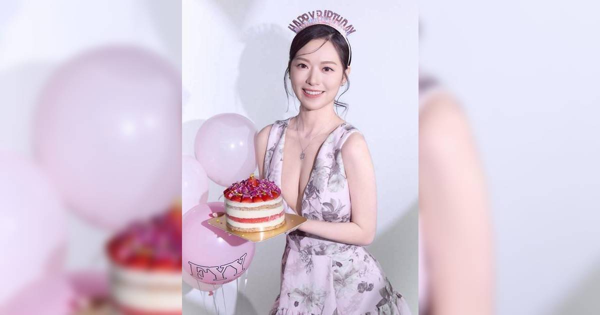 馮盈盈真空上陣慶祝31歲生日 上圍升級大騷3吋深長事業線 獲網民狂讚