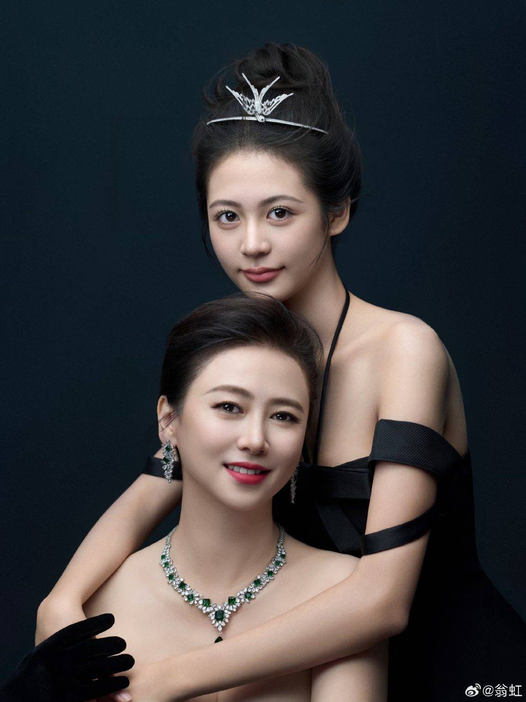 翁虹女兒 劉蒔 不少網民大讚劉蒔是美人胚子。(圖片來源:微博@翁虹)