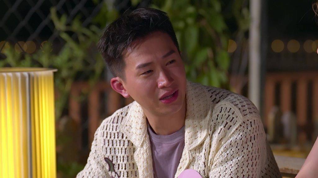 女神配對計劃 預告 向來以笑容示人的GM也在Dating Camp中展現脆弱一面。(圖片來源:TVB)