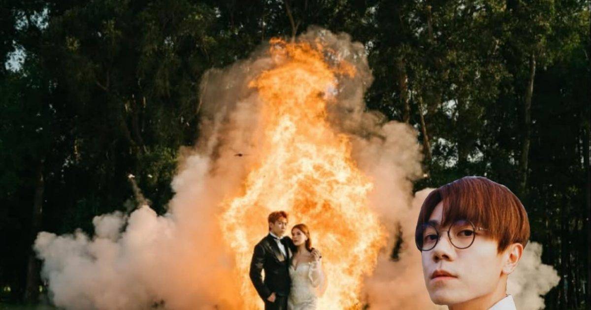 Tyson Yoshi與Christy意大利結婚照玩爆炸效果 慘被網民改成Meme梗圖
