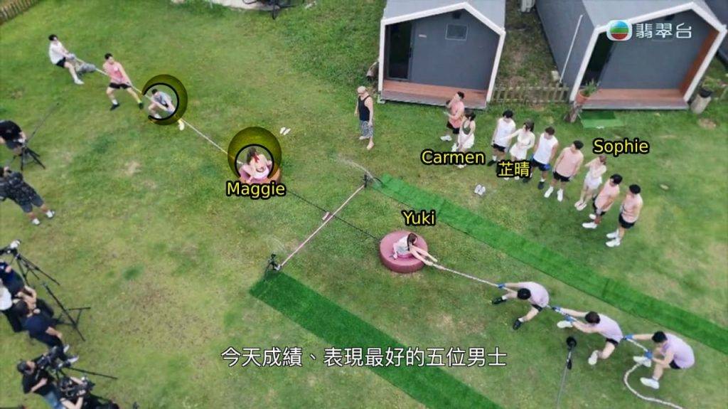 女神配對計劃 首輪淘汰 預告片段一開始是展示Camping的Top Shot。(圖片來源:TVB)