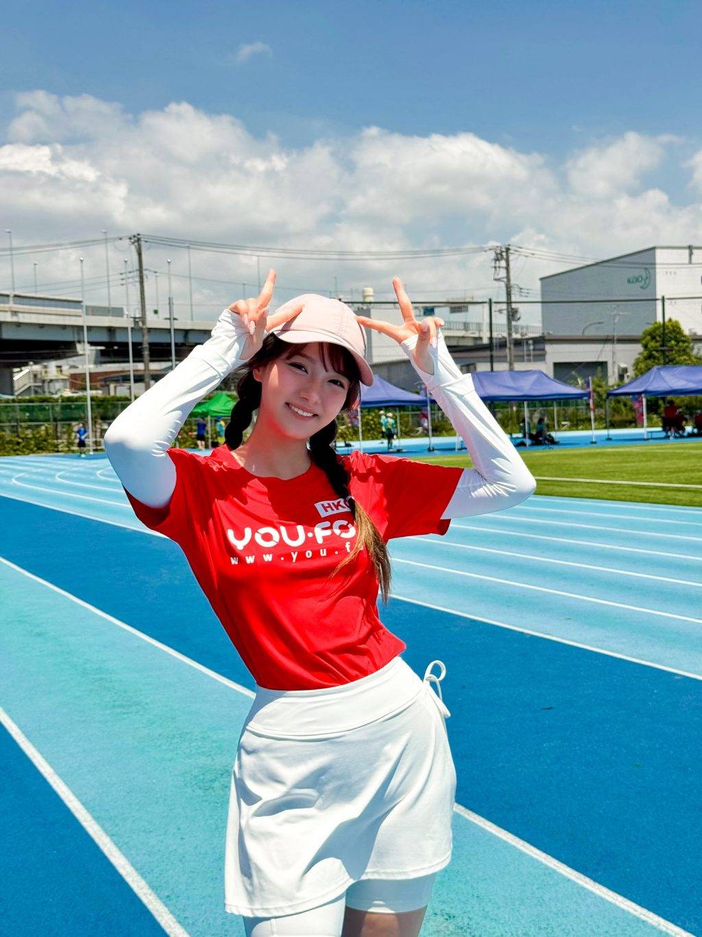邱晴 嫩版李珊珊 唔少網民都大讚邱晴為港爭光。(圖片來源:ig@dear.yc)