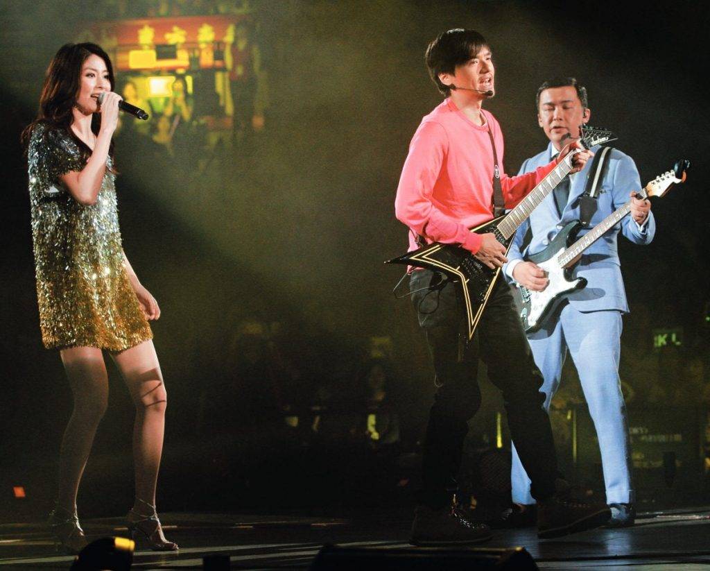 陳慧琳演唱會 尾場 3位對上一次合體演出已是2013年雷頌德舉辦個人作品騷。(圖片來源:新傳媒圖片庫)