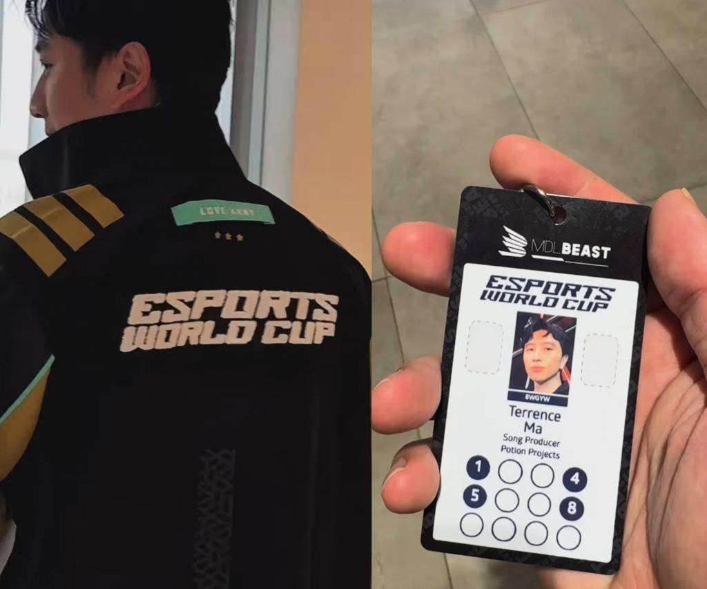 雲浩影 Cloud T-Ma獲邀出席本月初位於沙地阿拉伯舉行的電競活動「Esports World Cup 」,並以音樂人(Song Producer )身份出席。(圖片來源:ig@tma68)