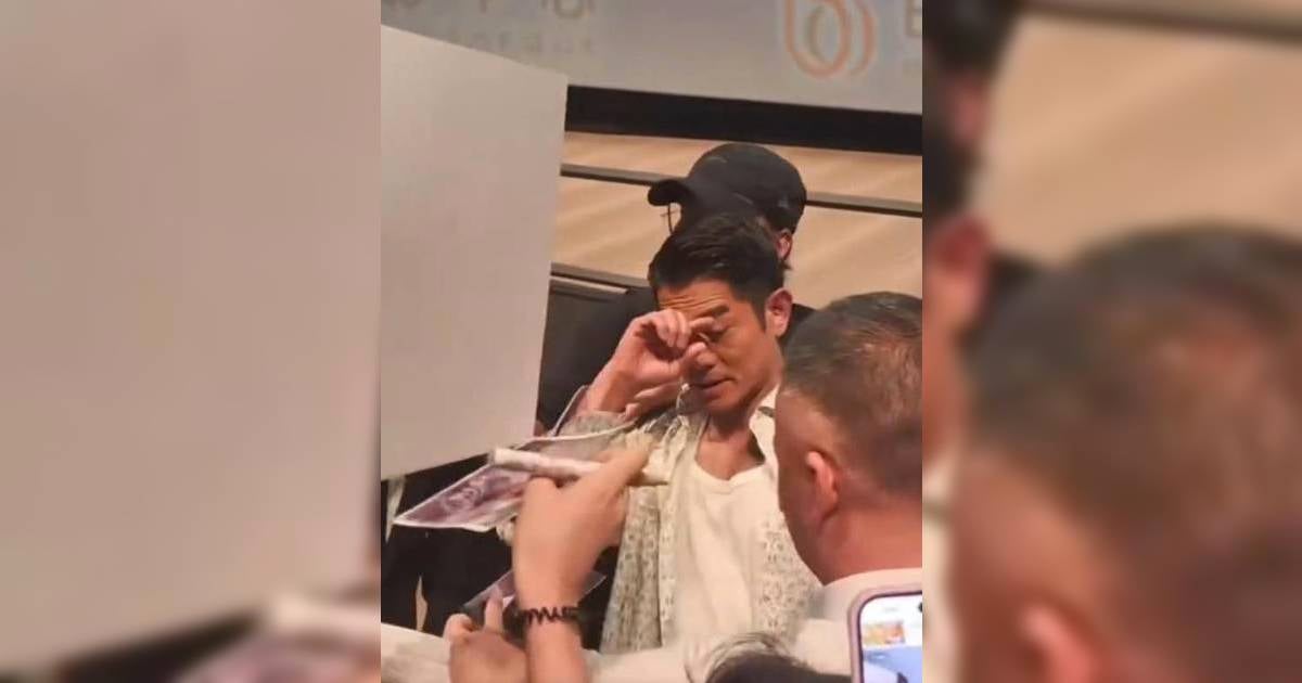 58歲郭富城親民簽名險出事！粉絲手機直插眼球 驚險一刻畫面流出震驚網民