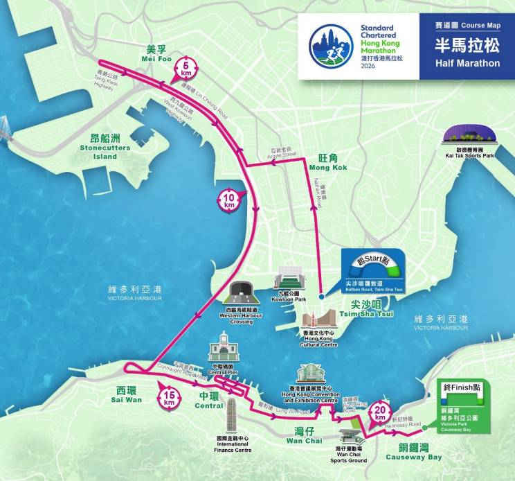 渣打香港馬拉松 (圖片來源:官方圖片)
