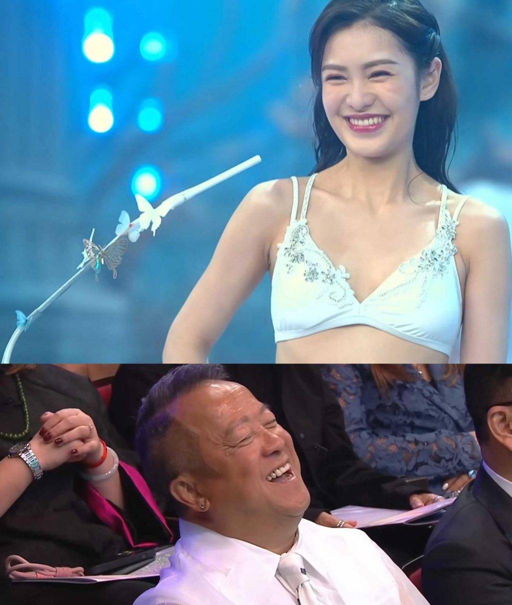 4 號 莫凡賣口乖笑稱「冇得揀」所以是仇人,但隨即補充因為曾志偉是她面試見的第一位高層,相信對方為人大方,一定不會介意。(圖片來源:TVB)
