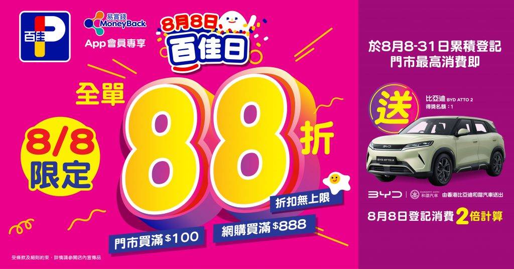 百佳 (圖片來源:官方圖片)