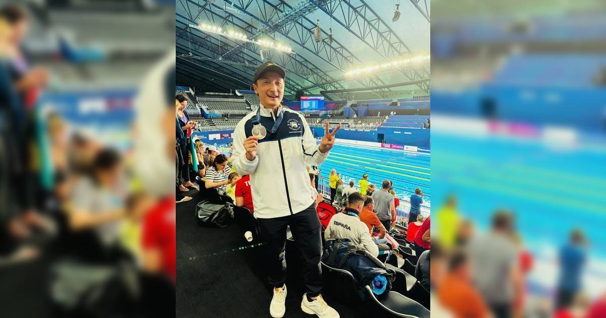 45歲飛魚王子方力申游泳奪金震撼全場 退役21年重返泳池成績驚人