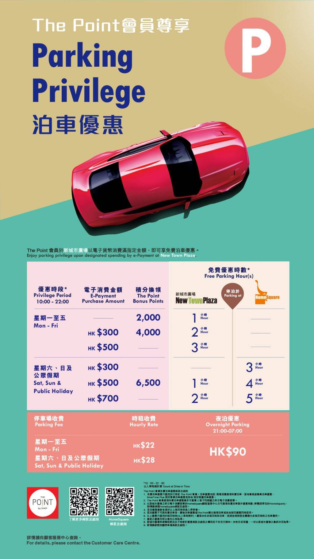 新城市廣場免費泊車優惠