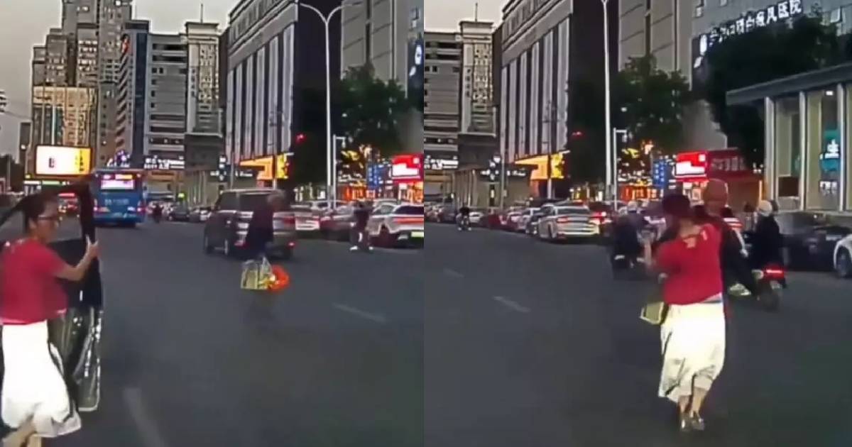 蘭州好心女｜扶80歲阿伯過馬路竟遭當街掌摑！眼鏡被打飛心寒畫面曝光