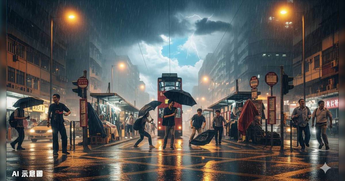 9點41分黃雨殺到！天文台緊急警告狂風雷暴襲港｜披露雙颱風夾擊香港？