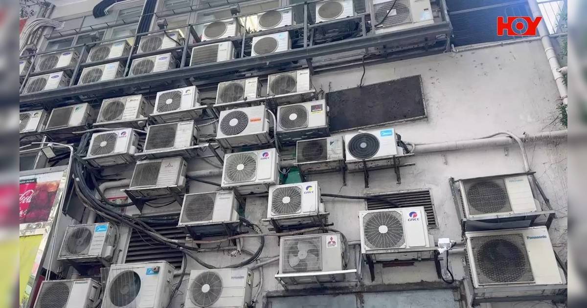 油塘45年舊樓｜外牆密佈冷氣機陣極震撼 街坊憂成都市隱患：一著火就大鑊！