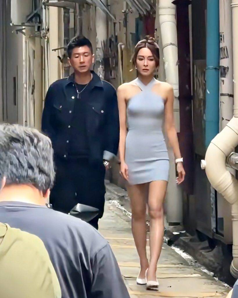 viutv tvb 張曦雯為《臥底嬌娃》開工時被網民野生捕獲。(圖片來源:小紅書截圖)