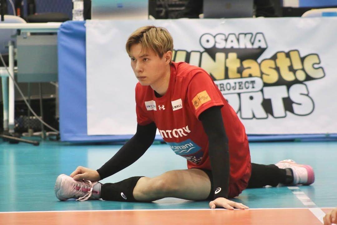 高橋藍 河北彩伽 (圖片來源:IG@@ran.volleyball0902)