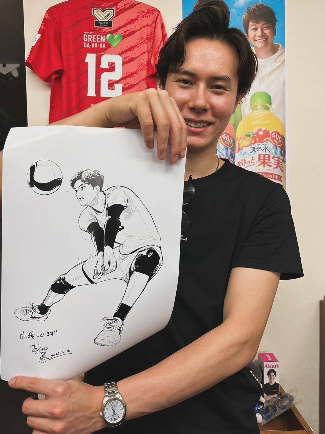 高橋藍 河北彩伽 (圖片來源:IG@@ran.volleyball0902)