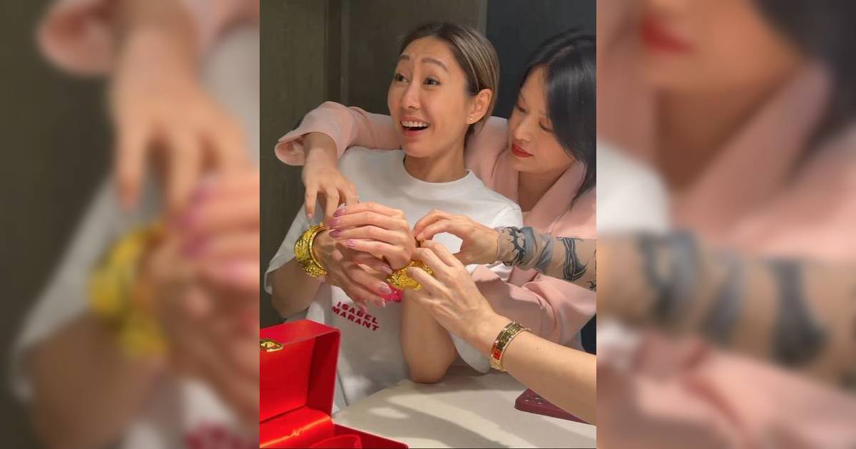 胡定欣婚後肚凸凸現身疑雙喜臨門 胡杏兒送六位數巨型流星錘龍鳳鈪 孕肚首曝光！？
