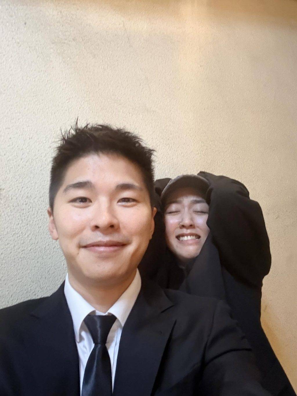 試當真 游學修 事後貼合照(圖片來源:threads)