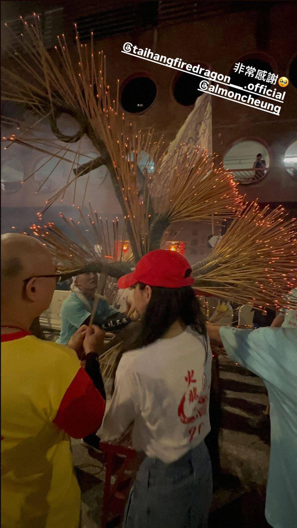 炎明熹 大坑舞火龍 (圖片來源:IG@yiminghay)