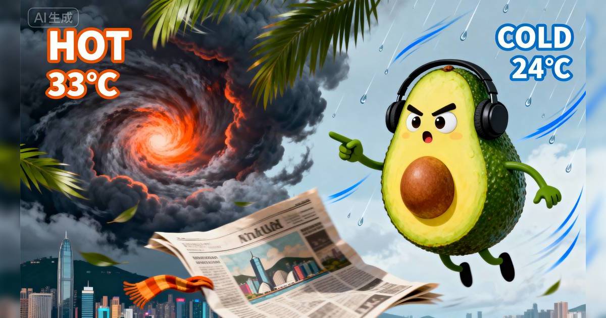颱風夾擊東北季候風！下周氣溫恐急降9度：天文台警告風力達「3號波」？