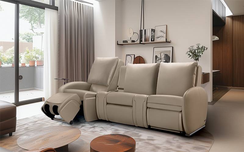梳化 最新高貴優雅的灰色耐用PVC皮革(圖片來源:OSIM)