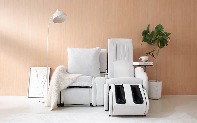 梳化 柔軟舒適的米白色科技布(不防寵物爪)(圖片來源:OSIM)