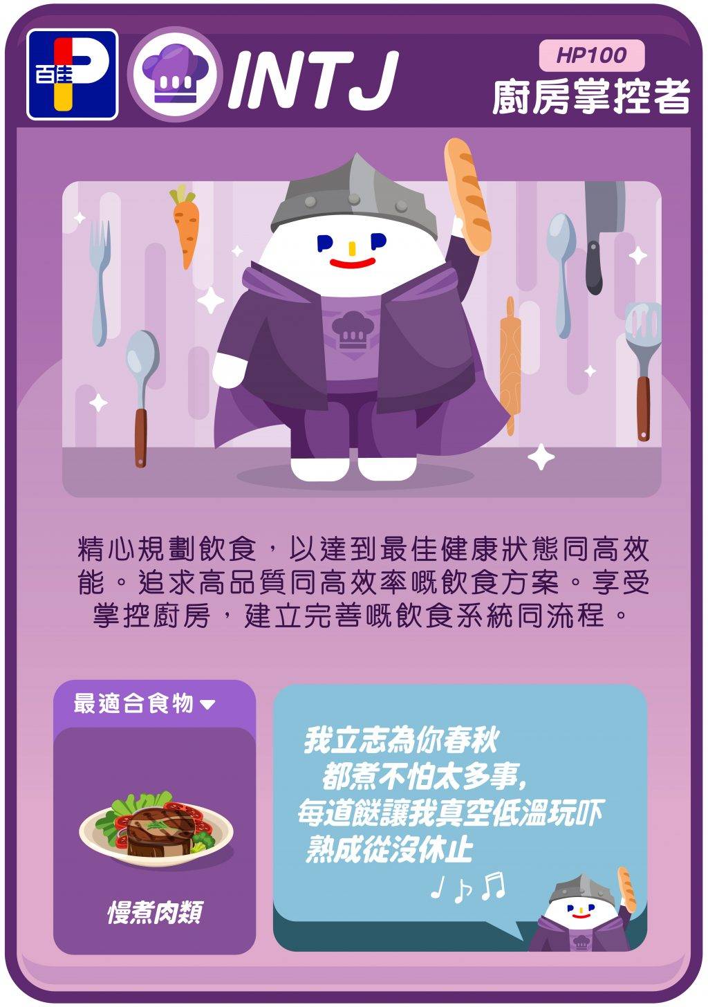 fbti食物型人格百佳超級市場 (圖片來源:百佳超級市場PARKnSHOP)