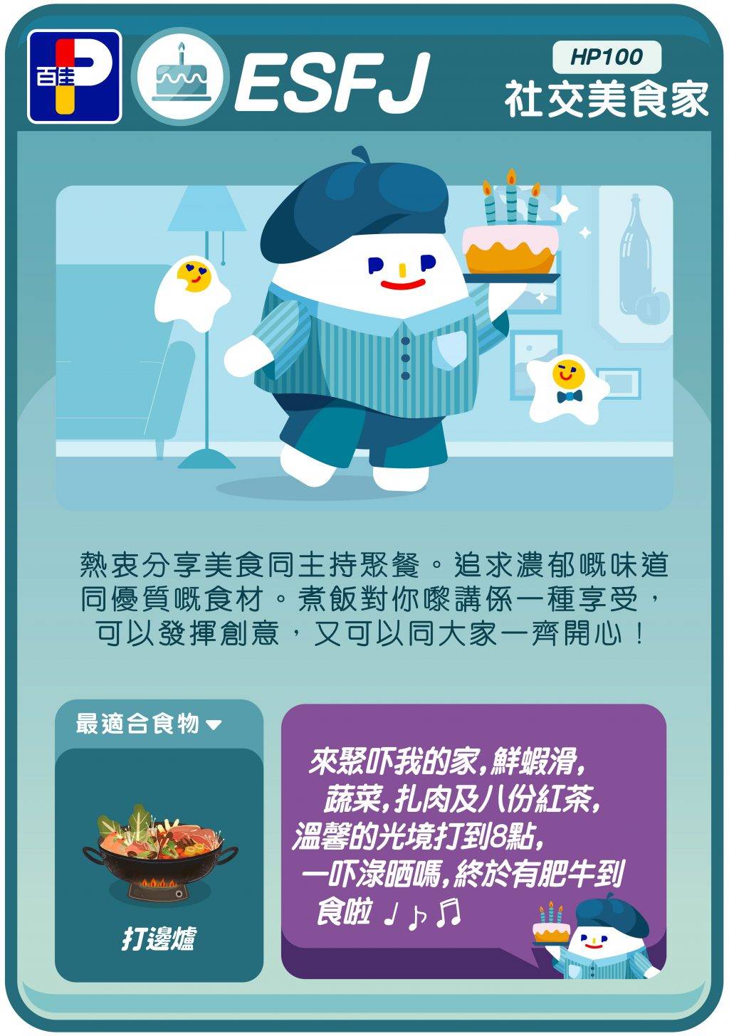 fbti食物型人格百佳超級市場 (圖片來源:百佳超級市場PARKnSHOP)