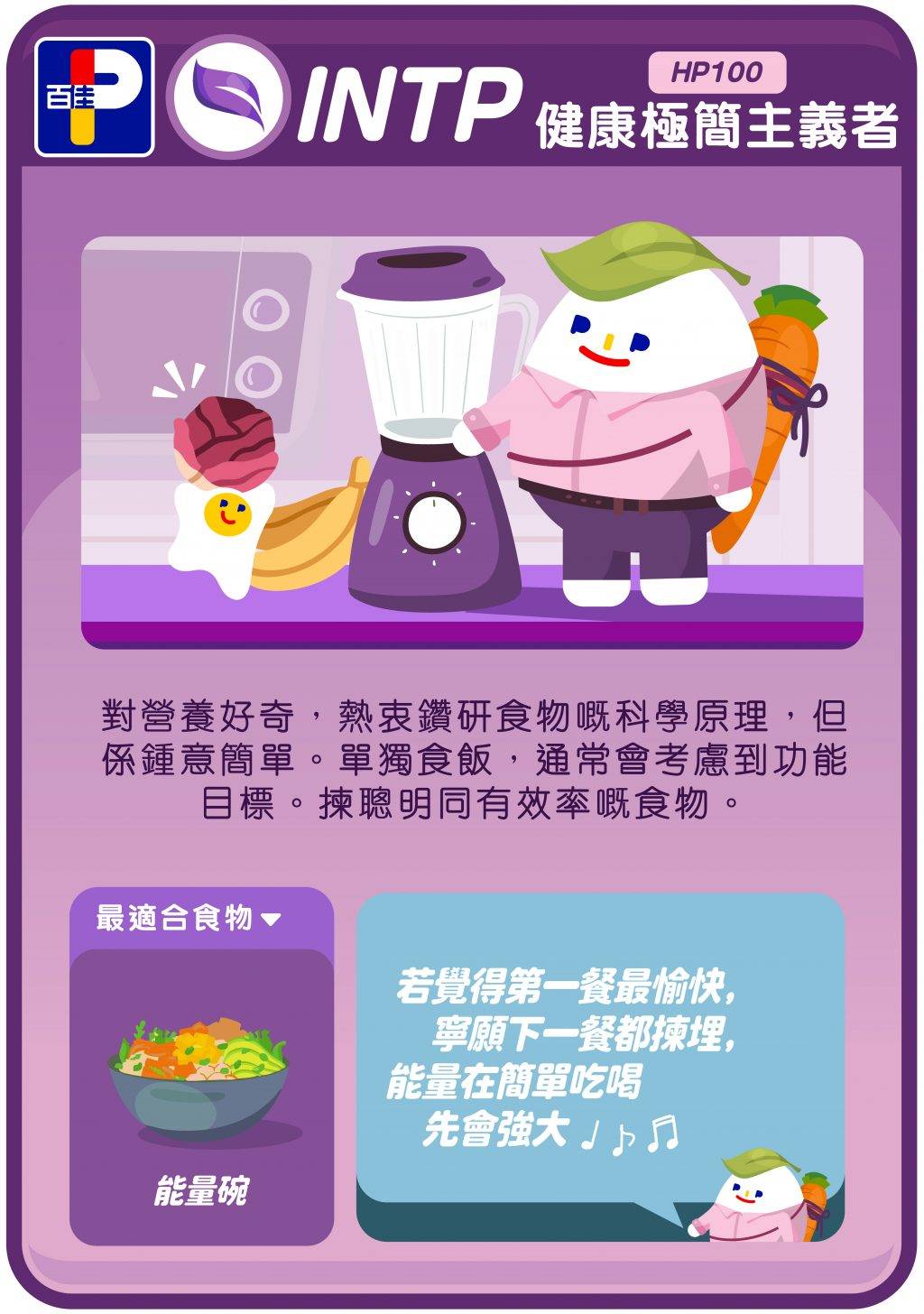 fbti食物型人格百佳超級市場 (圖片來源:百佳超級市場PARKnSHOP)