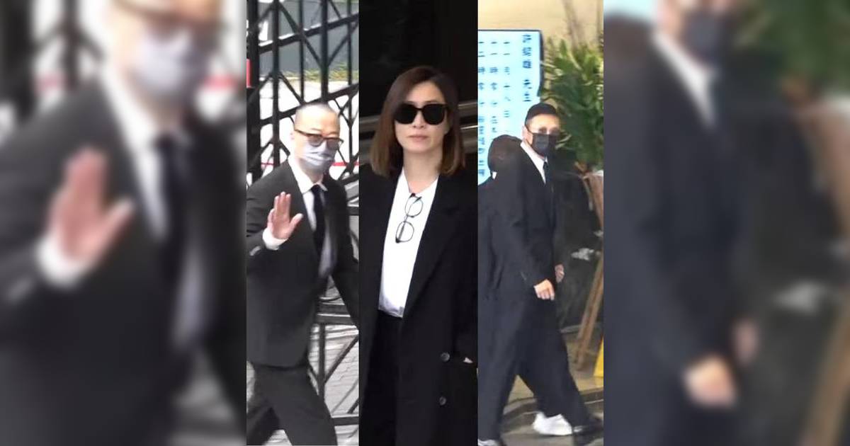 許紹雄出殯｜佘詩曼哭成淚人神色憔悴 歐陽震華苗僑偉扶靈送別