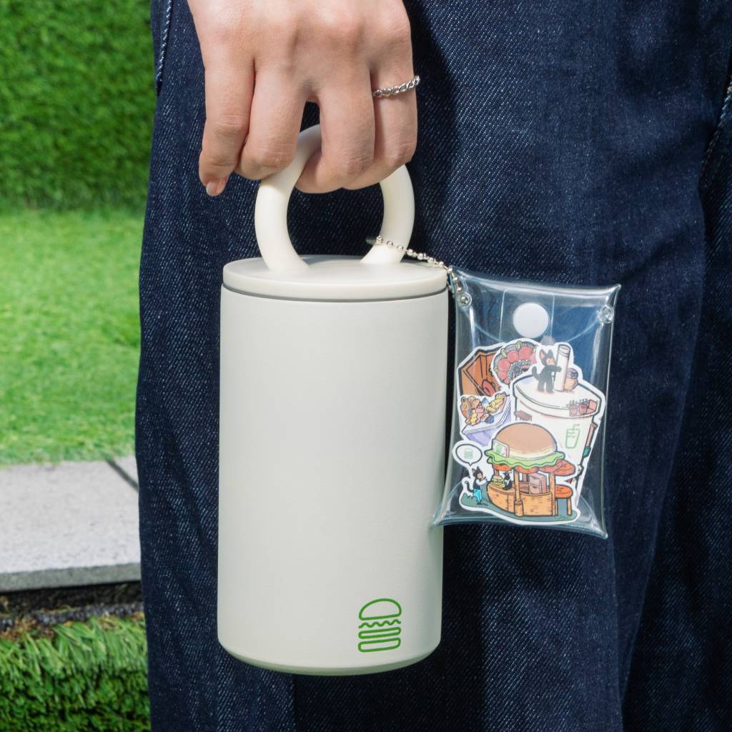 shake shack 限量版隨身水瓶+貼紙套裝(圖片來源:官方授權圖片)