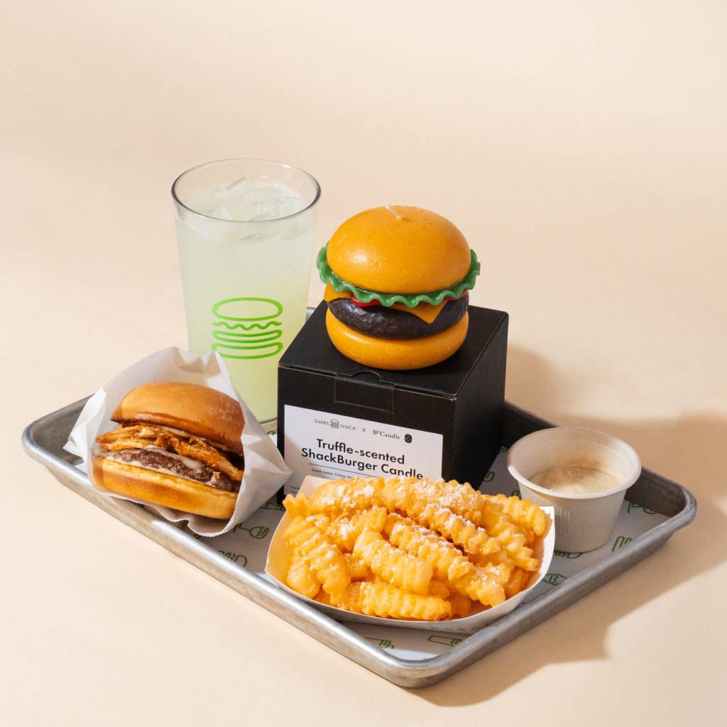 shake shack 意大利白松露漢堡、白松露波浪薯條及限量版松露香氛 ShackBurger 蠟燭 $170(圖片來源:官方授權圖片)