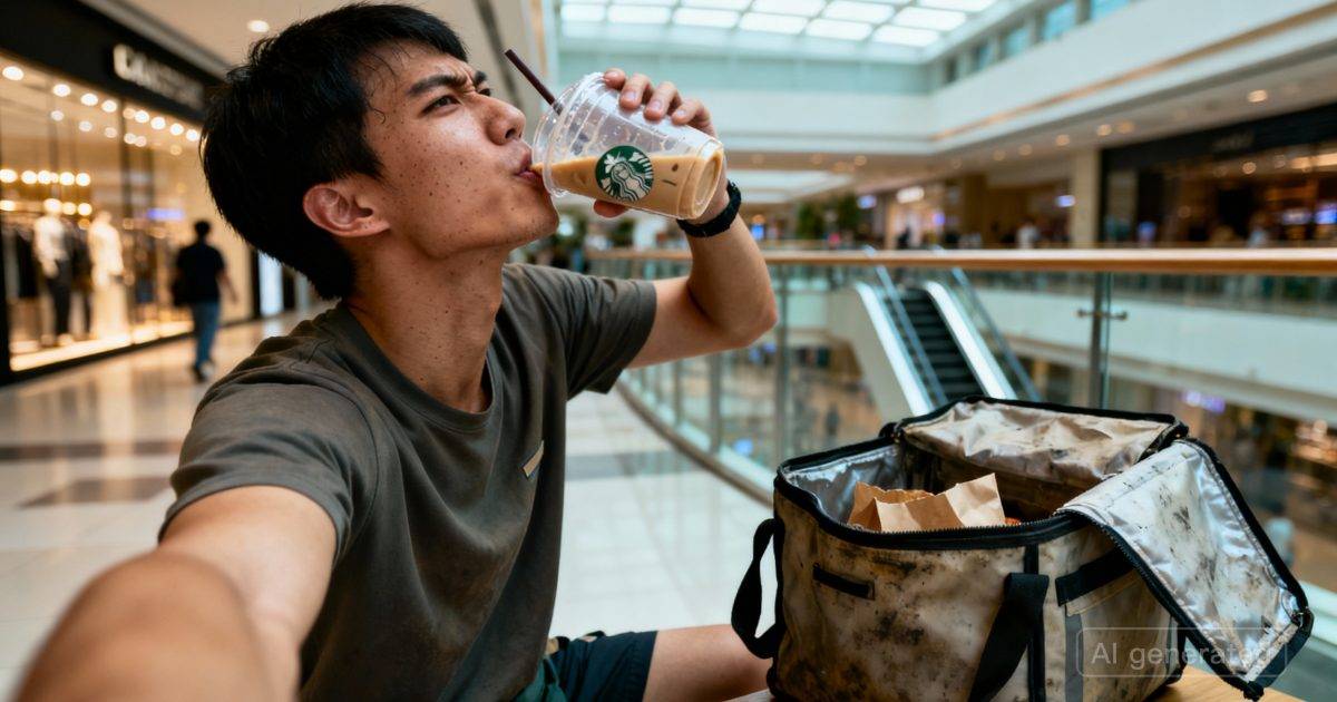 無品外賣步兵自爆偷食過程｜當眾開飲品「驗毒」再放上網！網民震怒：好嘔心