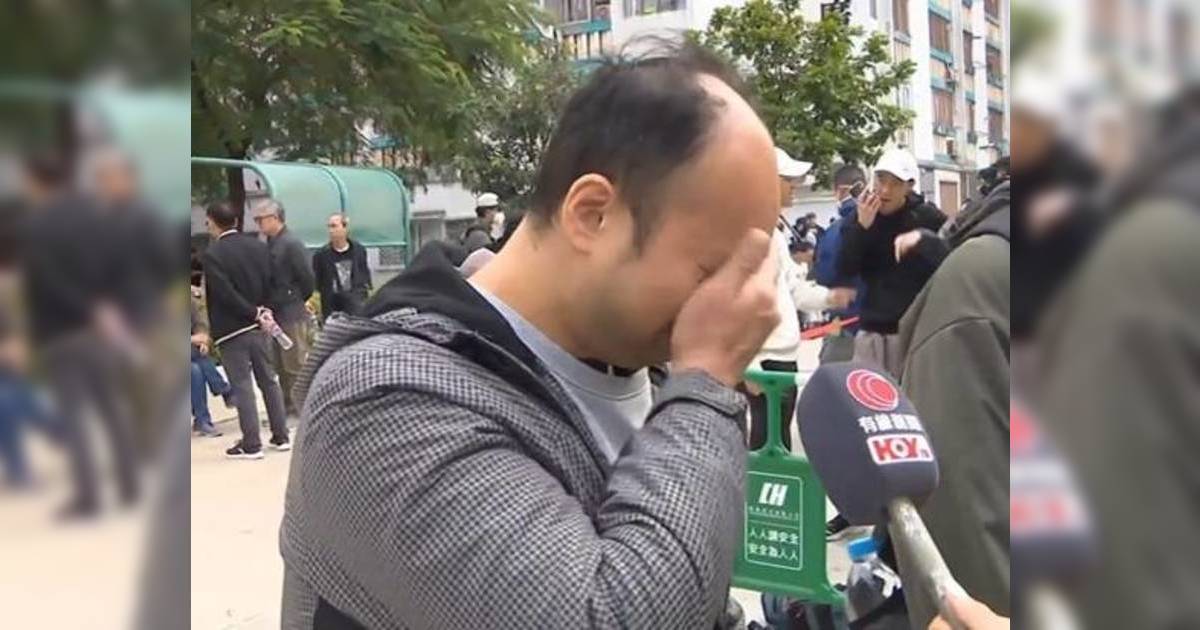 宏福苑大火｜丈夫掩臉哭憶太太最後求救通話：生又好死又好 救佢出嚟先