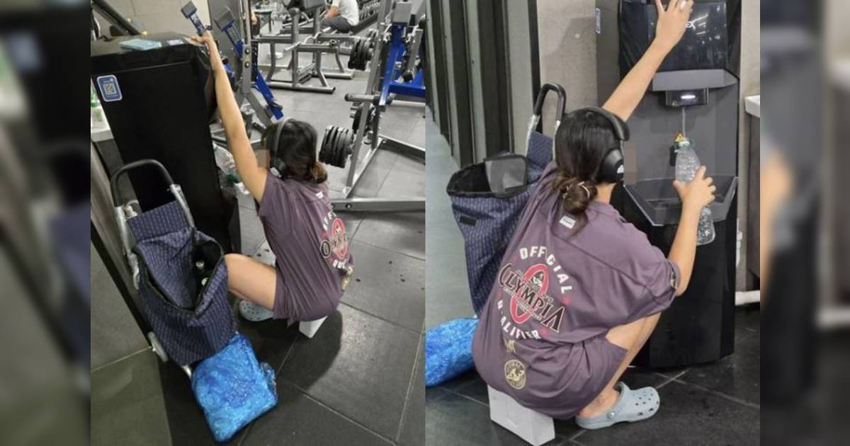 港女拖購物車健身中心狂斟水｜當事人親自解釋 官方竟這樣回應？
