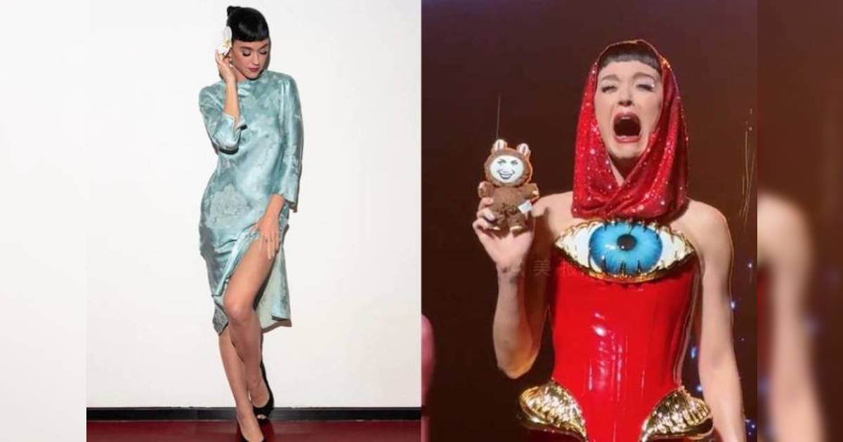 Katy Perry杭州演唱會｜粉絲送Katybubu公仔上台 天后一臉厭棄丟落台